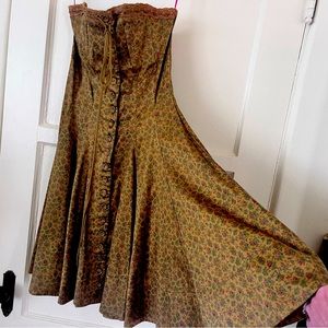 Betsey Johnson green floral dress, out of circulation